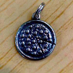 .925 Pizza Sterling Silver Jewelry Charm